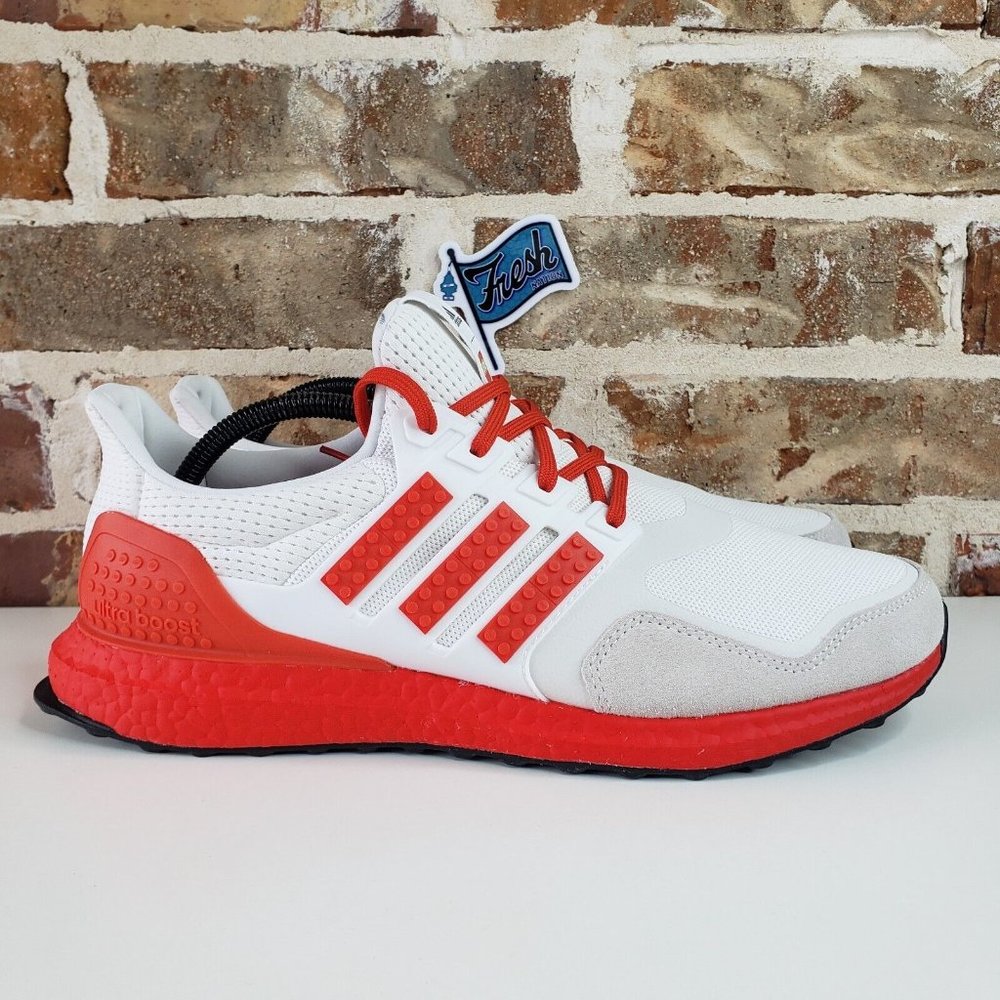 Adidas UltraBoost DNA x Lego ‘Color Pack Red’ Running Shoes Men's SZ 10.5 H67755 - Picture 5 of 15
